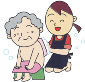 身体介護サービスのイメージイラスト