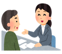 説明する人のイラスト